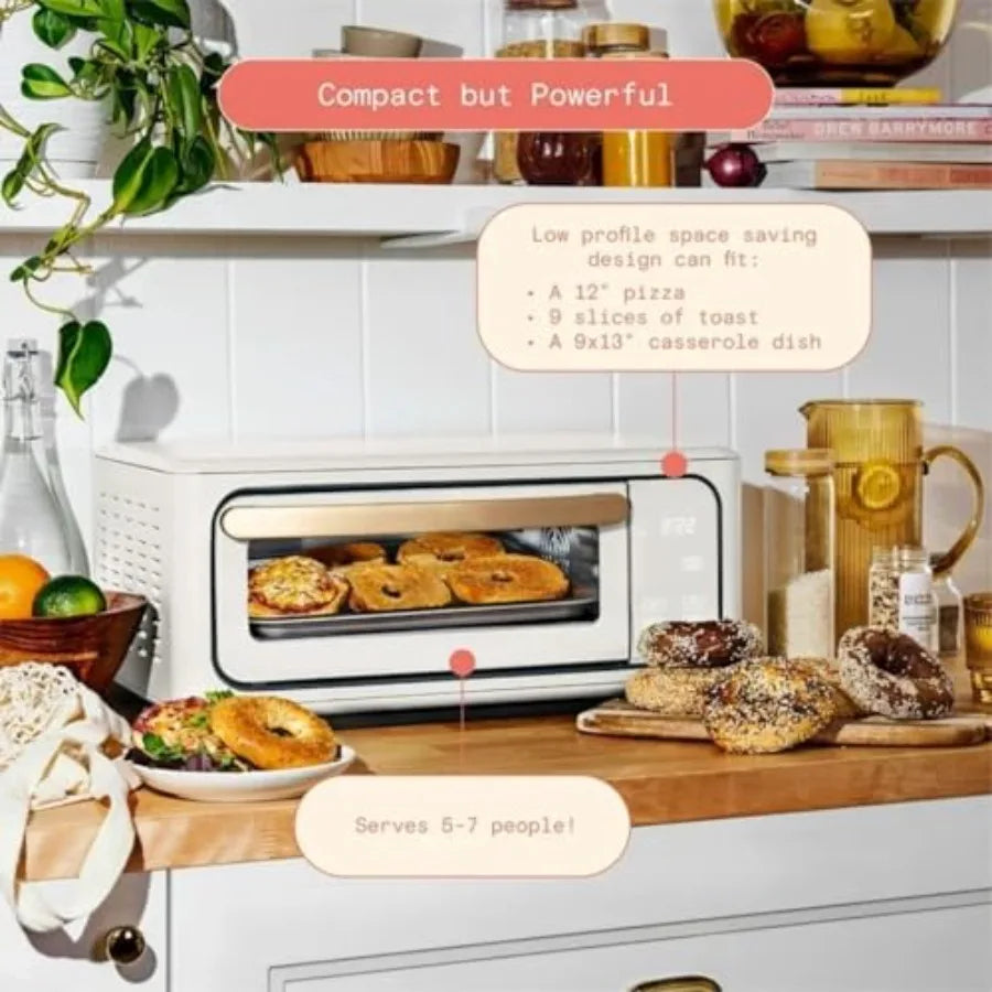 15L 9-Slice Infrared Convection Air Fryer Toaster Oven 10-in-1 Functions for Air Frying Toasting Baking Broiling Stainless Stee