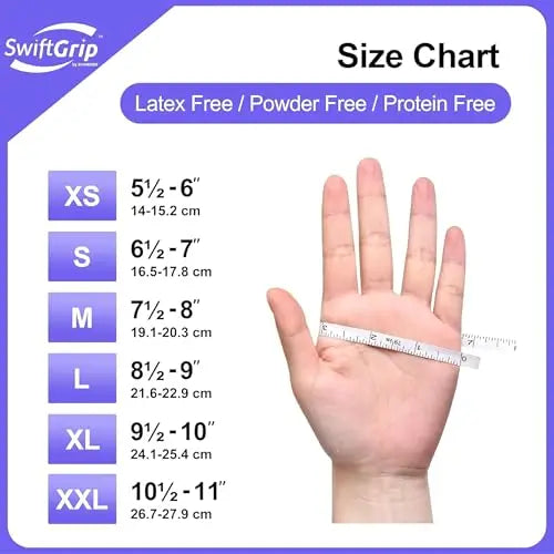 Disposable Nitrile Exam Gloves, 3-mil, XS, Case of 1000, Violet Nitrile Gloves Disposable Latex Free