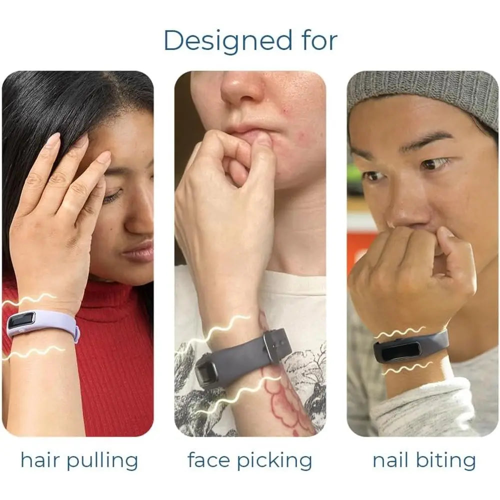 HabitAware Keen2 Bracelet – Awarenor Hair Pulling, Skin Picking & Nail Biting | Smart Habit Trainer or Trichotillomania & Dermat