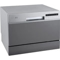 DWP63 21-5/8 Inch Wide 6 Place Setting Countertop Dishwasher - Silver