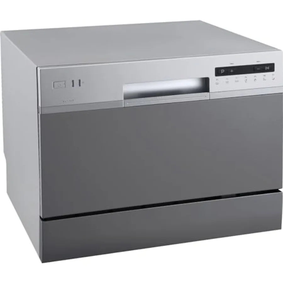 DWP63 21-5/8 Inch Wide 6 Place Setting Countertop Dishwasher - Silver