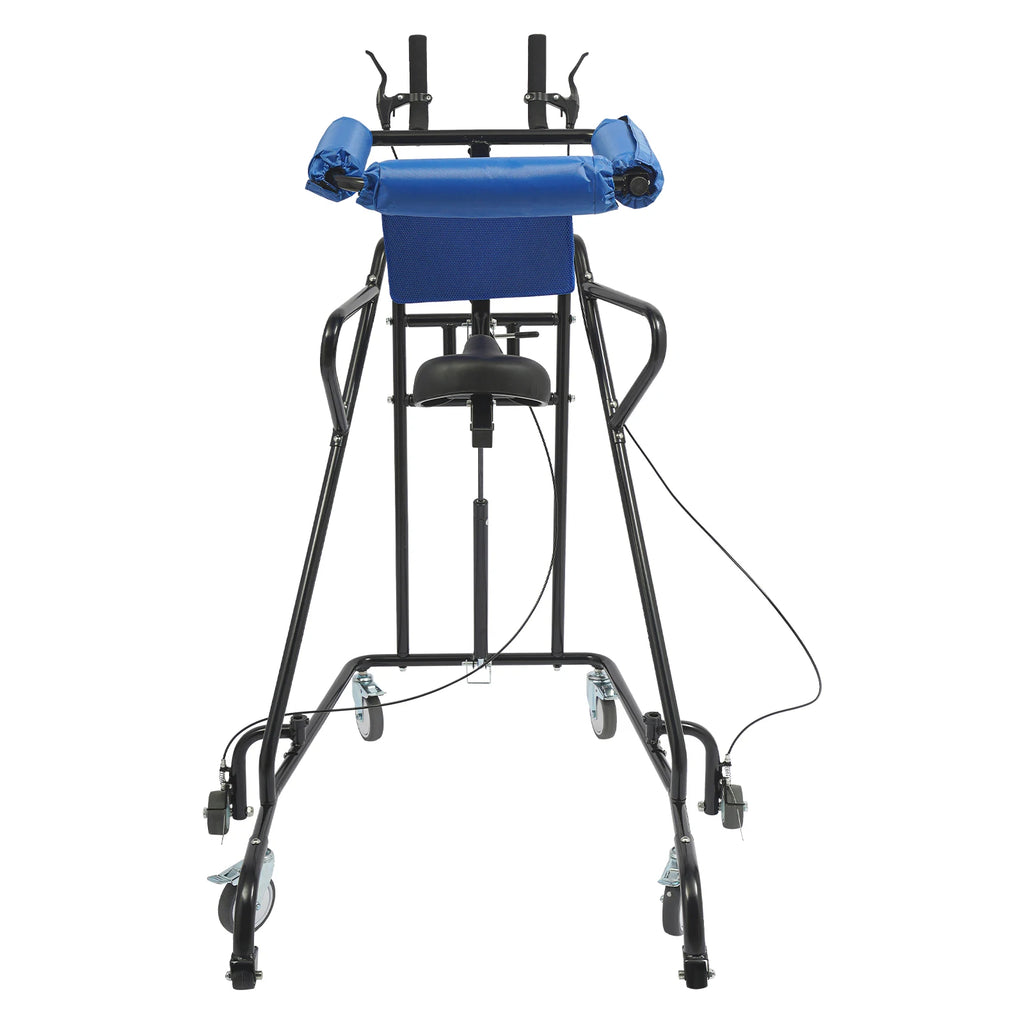 38.58-53.54inch Adjustable Height Standing Aid 8 Wheels Standing Aid for Senior and Stroke Rehabilitation Training Equipment