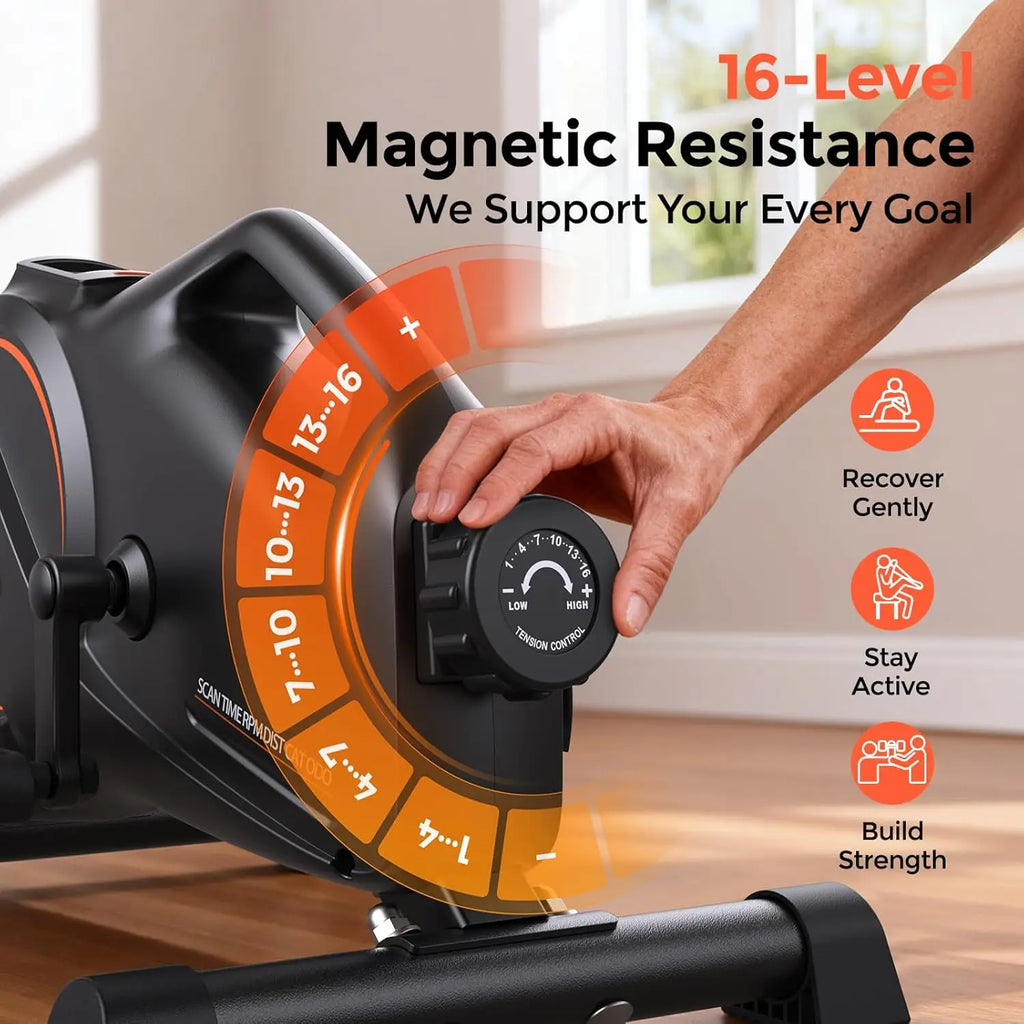 YOSUDA Under Desk Bike Pedal Exerciser - Magnetic Mini Exercise Bike, Desk Pedal Bike for Home/Office Workout
