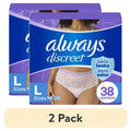 2 pack Adult Incontinence Underwear for Women and Postpartum Underwear L Size Up to 100 Bladder Leak Protection Ideal for Daily