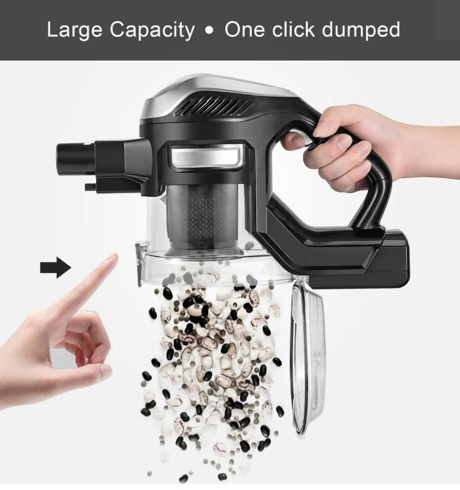 25kpa Cordless Vacuum Cleaner 250W, Cup1.3L 2200mah