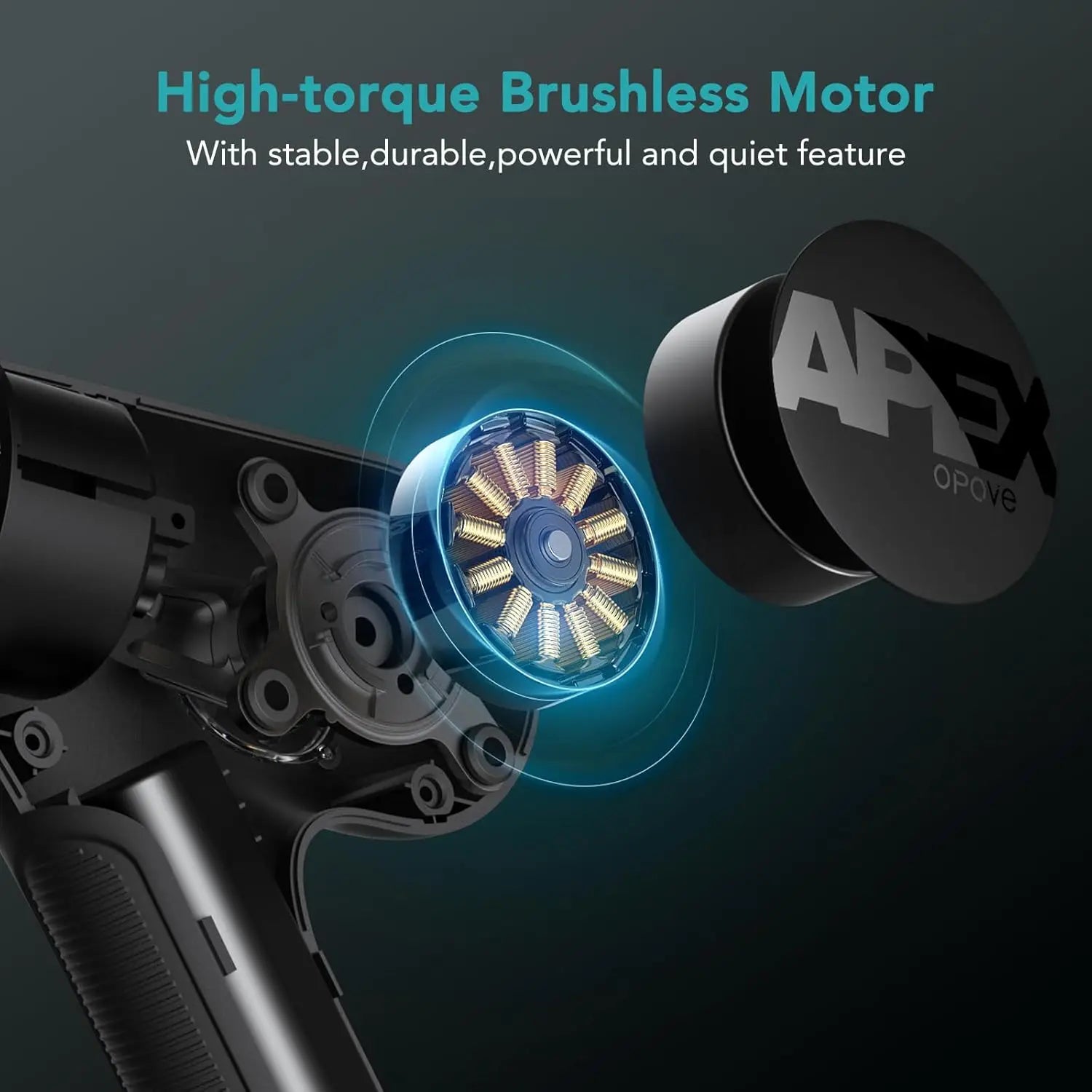 Deep Tissue Percussion Massage Gun for Athletes, 14.5mm Amplitude, Pain Relief and Muscle Recovery, Ergonomic Design