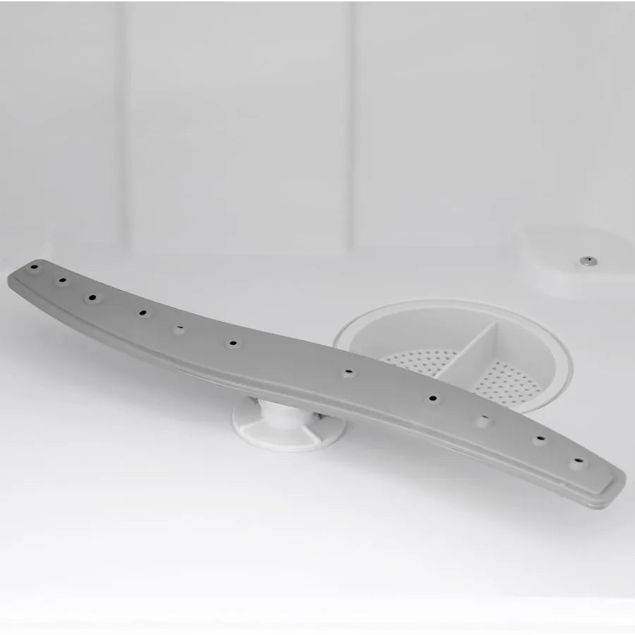 Portable Countertop Dishwasher with 1.5-meter Inlet/Outlet Hoses 4 Wash Programs 360 All-Round Washing Mini Compact Design for