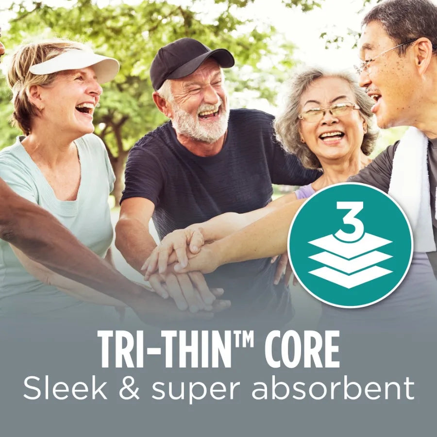 4 Pack Men's Incontinence Underwear L/XL for Maximum Absorbency and Comfort During Daily Activities Ideal for Active Lifestyle