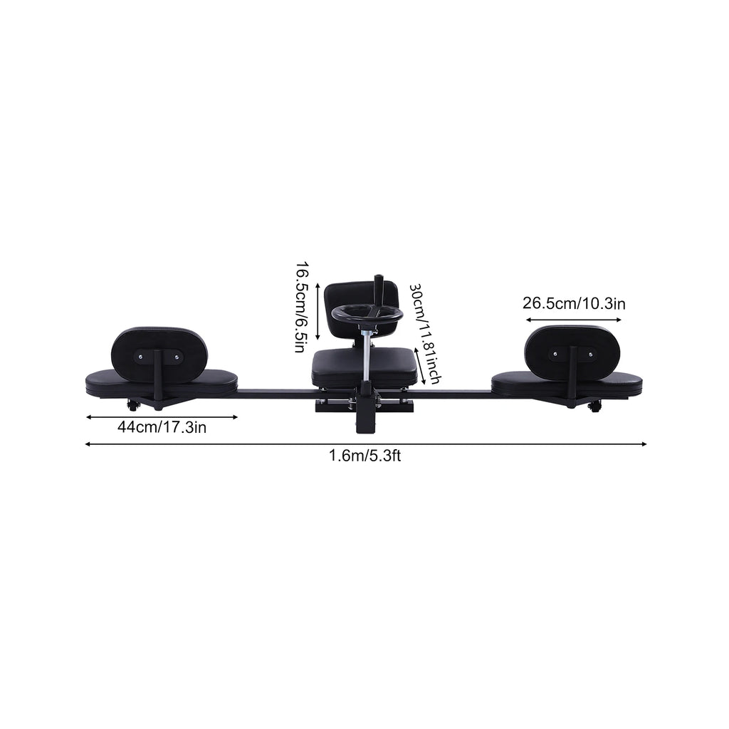 220lbs Load-bearing Capacity Professional Leg Stretcher 180° Adjustable with Handwheel for Splits, Home Gym & Yoga