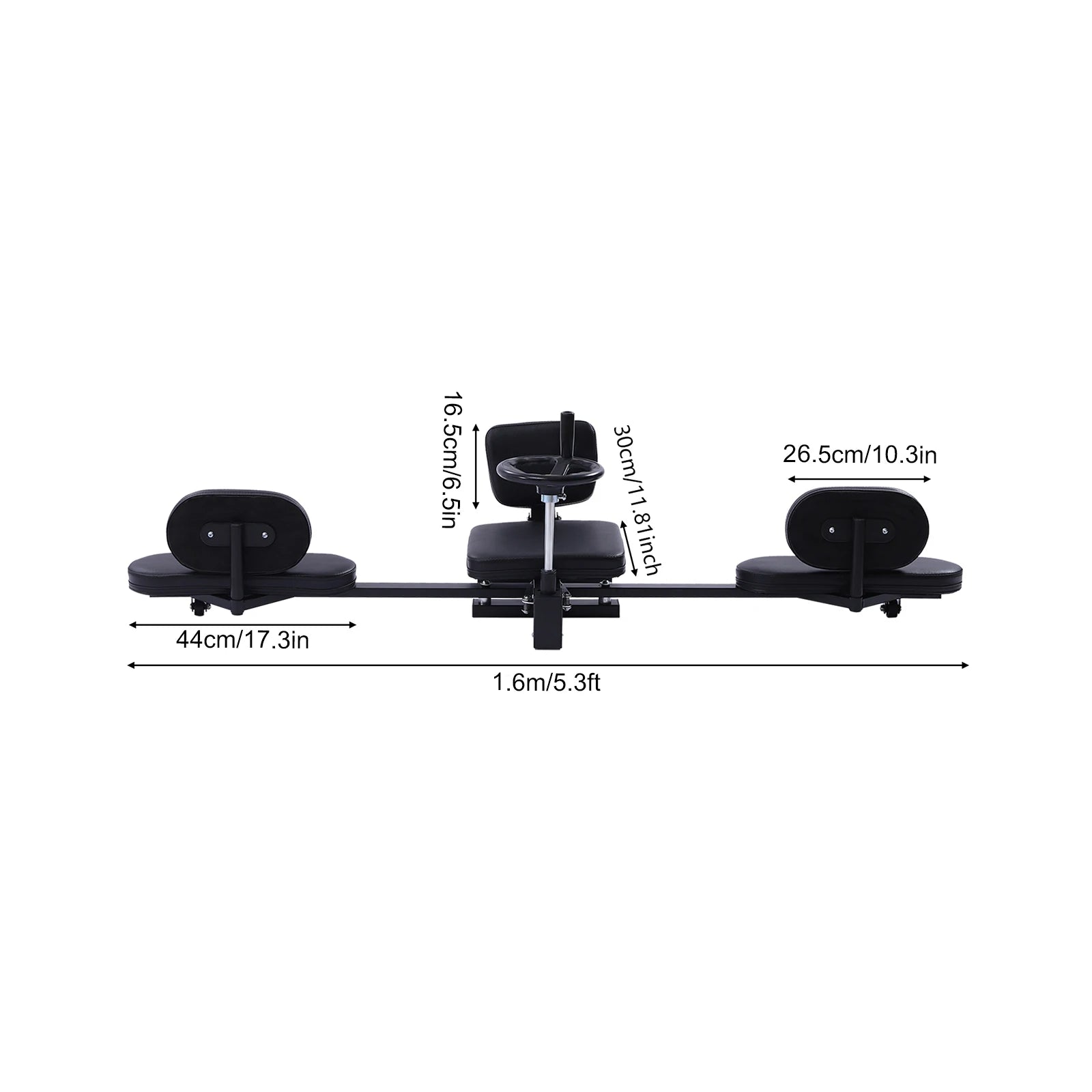 220lbs Load-bearing Capacity Professional Leg Stretcher 180° Adjustable with Handwheel for Splits, Home Gym & Yoga