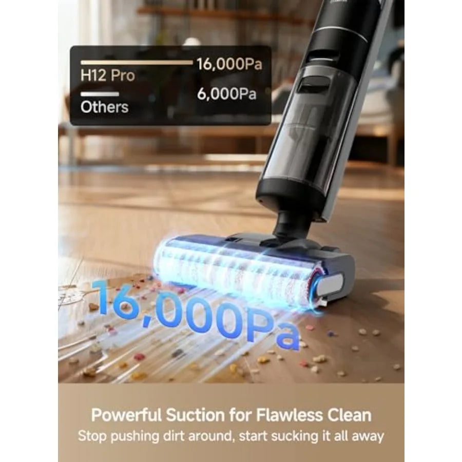 DREAME H12 PRO Vacuum Mop Wet Dry Vacuum Cleaner for Hard Floor Vacuum and Mop at The Same Time for Wet Dry Messes Auto Self-Cl