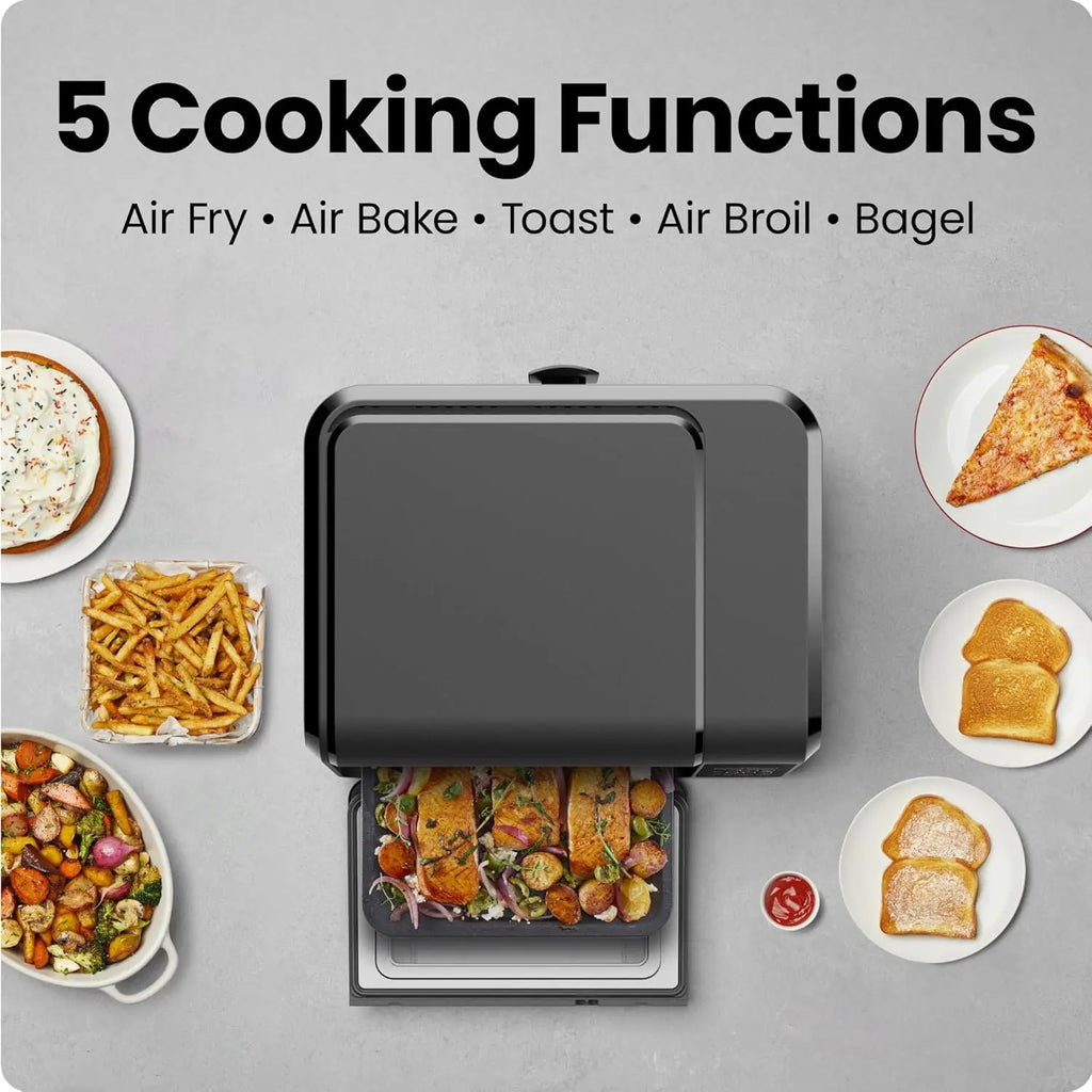 Air Fryer Toaster Oven Combo with Bake, Broil, Toast Functions for Quick Healthy Meals