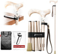 Lightweight Foldable Walking Canes for Women and Men, Adjustable & Collapsible with Bag and Reflective Holder