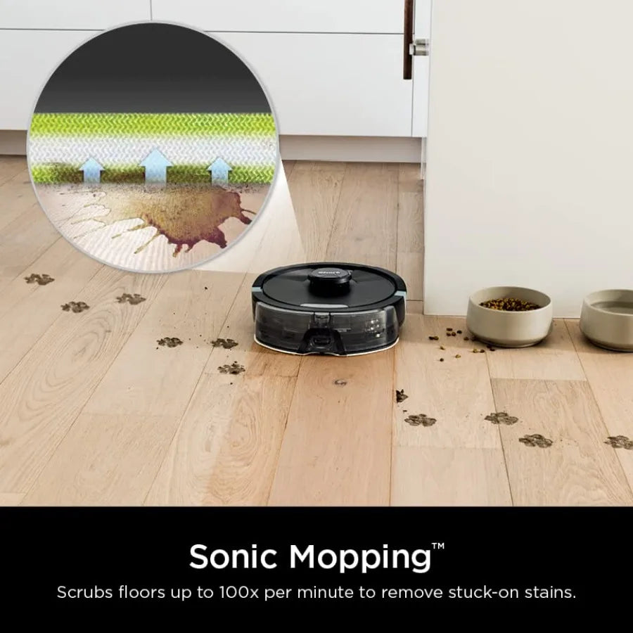 AI Ultra Robot Vacuum and Mop RV2620WD with Matrix Clean Navigation and CleanEdge Technology for Pet Hair Carpets Hard Floors C