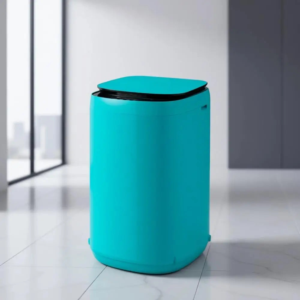 7.7 lbs Compact Automatic Washer with 10 Cycles, 3 Water Levels, Ideal for RVs, Dorms, Blue