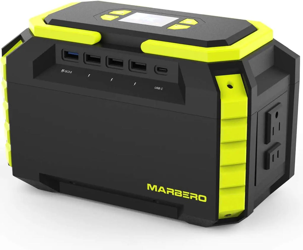 222Wh Portable Power Station with AC Outlet, Solar Generator, 60000mAh Battery for Camping and Emergency Backup