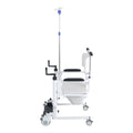 Patient Lift Chair, Transport Bath Seat with Commode, Adjustable Height Transfer Rolling Tool for Pregnant, Elderly, Disabled