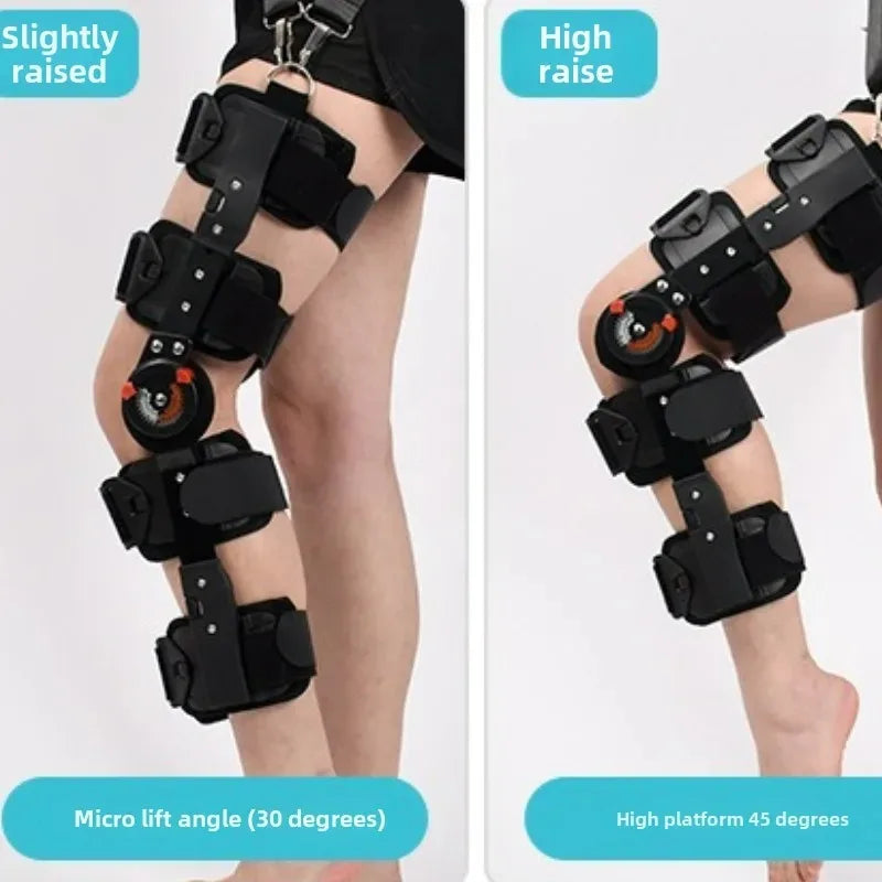Adjustable Knee Brace Hinged Support Carbon Fiber Stay for Leg Fracture Meniscus Rehabilitation Post Surgery Recovery Breathable