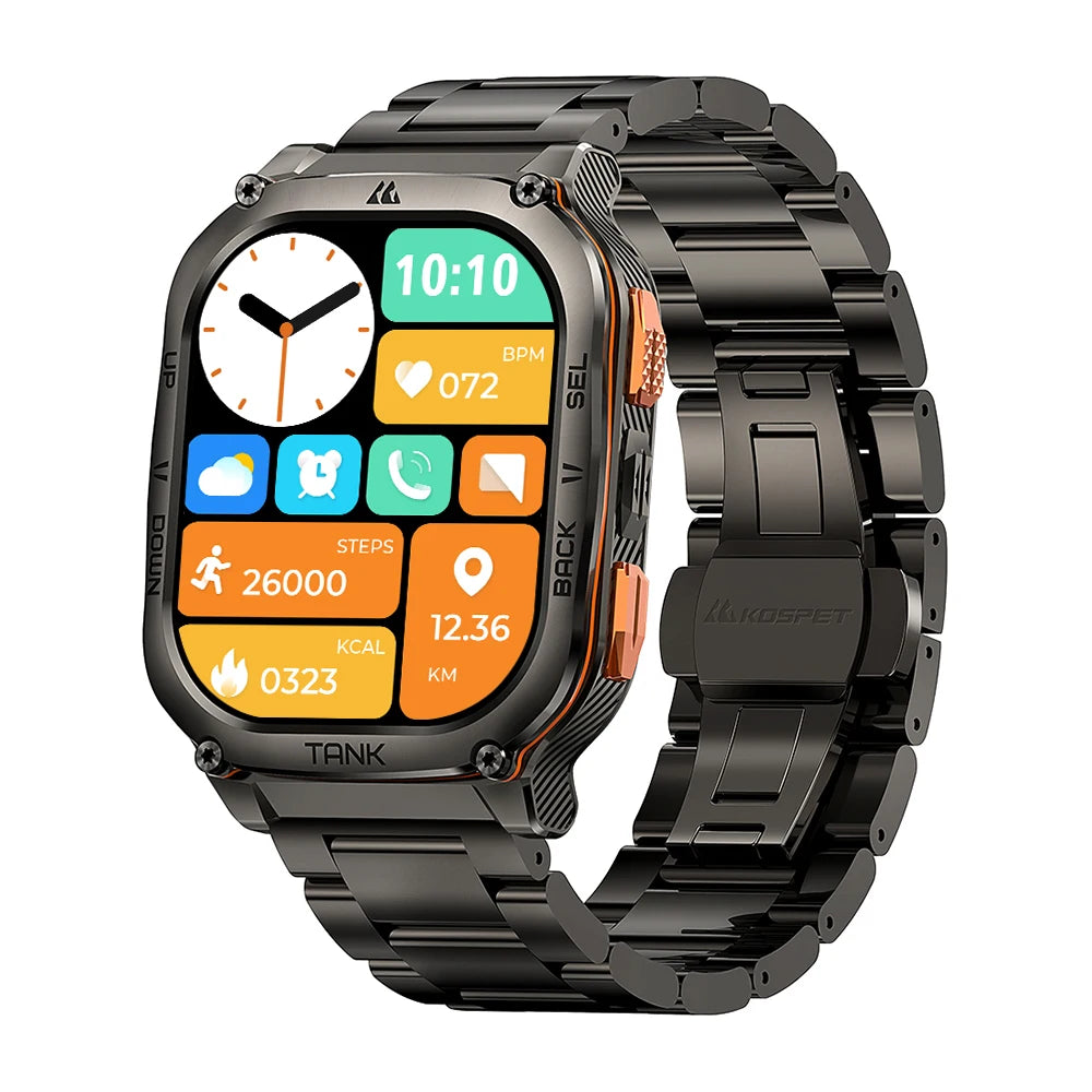 2025 New KOSPET TANK M3 Ultra GPS Smartwatch For Men Waterproof 5ATM AMOLED AOD 480mAh Digital Bluetooth Call Men's Watches