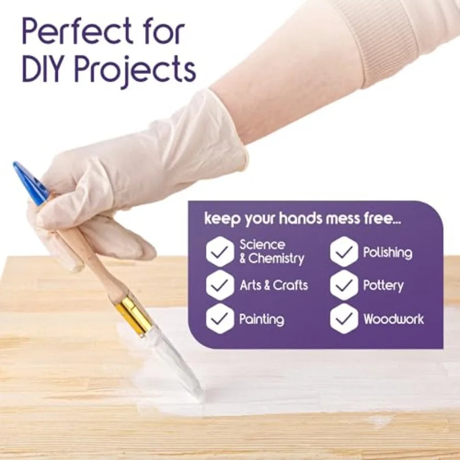 Inspire Stretch Vinyl Exam Gloves THE ORIGINAL Quality Disposable Latex Free Medical Glove for Cleaning Cooking Food Service La