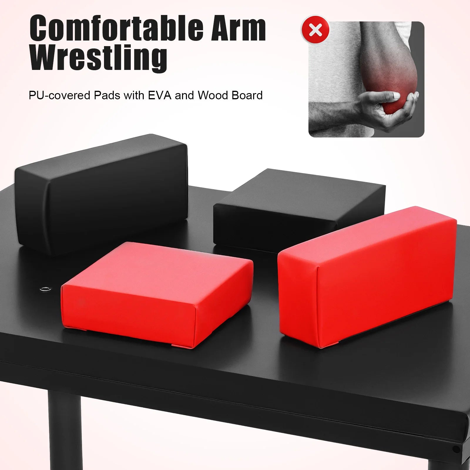 Professional Arm Wrestling Table 2204lbs Capacity Standard Arm Wrestling Battle Table for Gym Home Competition Training