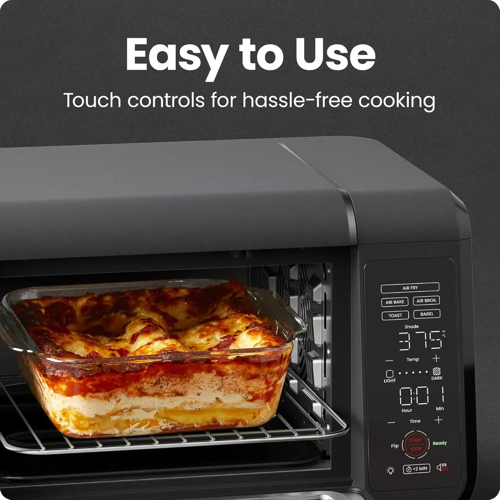 Air Fryer Toaster Oven Combo with Bake, Broil, Toast Functions for Quick Healthy Meals