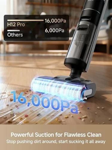 DREAME H12 PRO VACUUM MOP, WET DRY VACUUM CLEANER FOR HARD FLOOR - BLACK