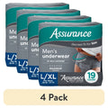 4 Pack Men's Incontinence Underwear L/XL for Maximum Absorbency and Comfort During Daily Activities Ideal for Active Lifestyle