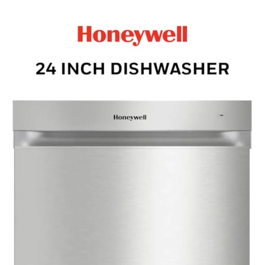 24 Inch Dishwasher with 12 Place settings 7 Washing Cycles Stainless Steel and Plastic Tub UL/Energy Star- Stainless Steel