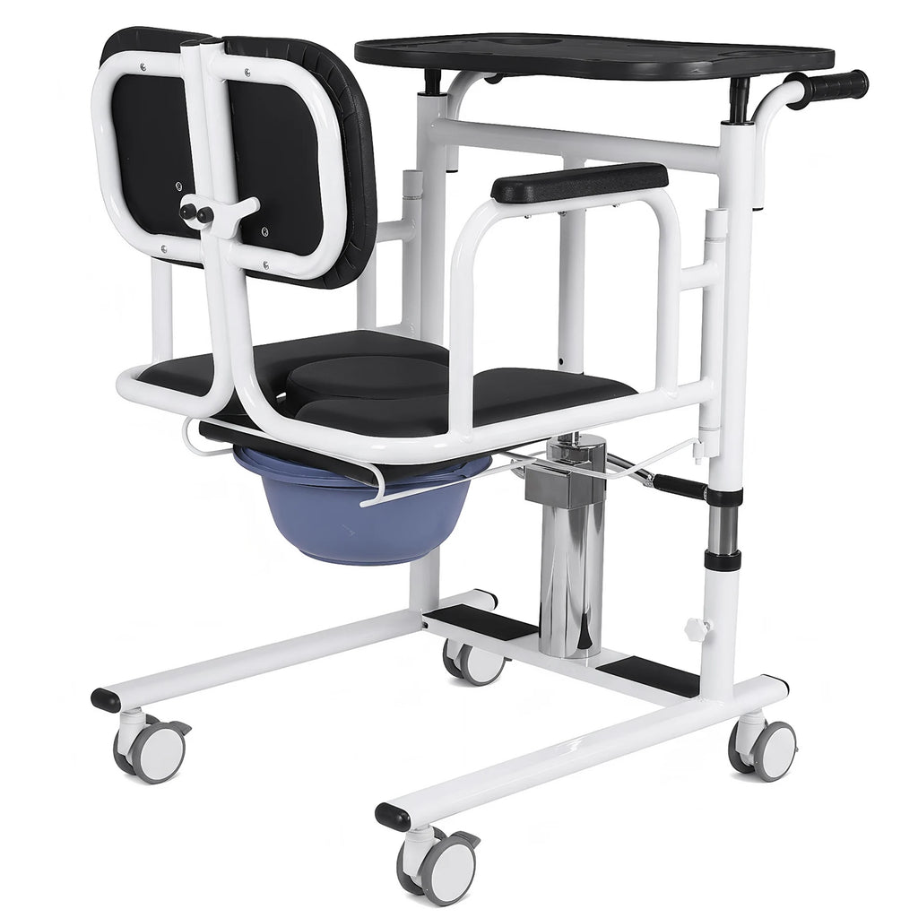 Bed To Toilet Transfer Lifting Chair with Chamber Pot Patient Lifts Sits On Toilet Chair For Paralyzed Patients Safety Equipment