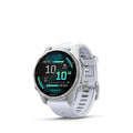 fenix 8 43mm AMOLED Premium Multisport GPS Smartwatch Long-Lasting Battery Life Dive-Rated Built-in LED Flashlight Silver with
