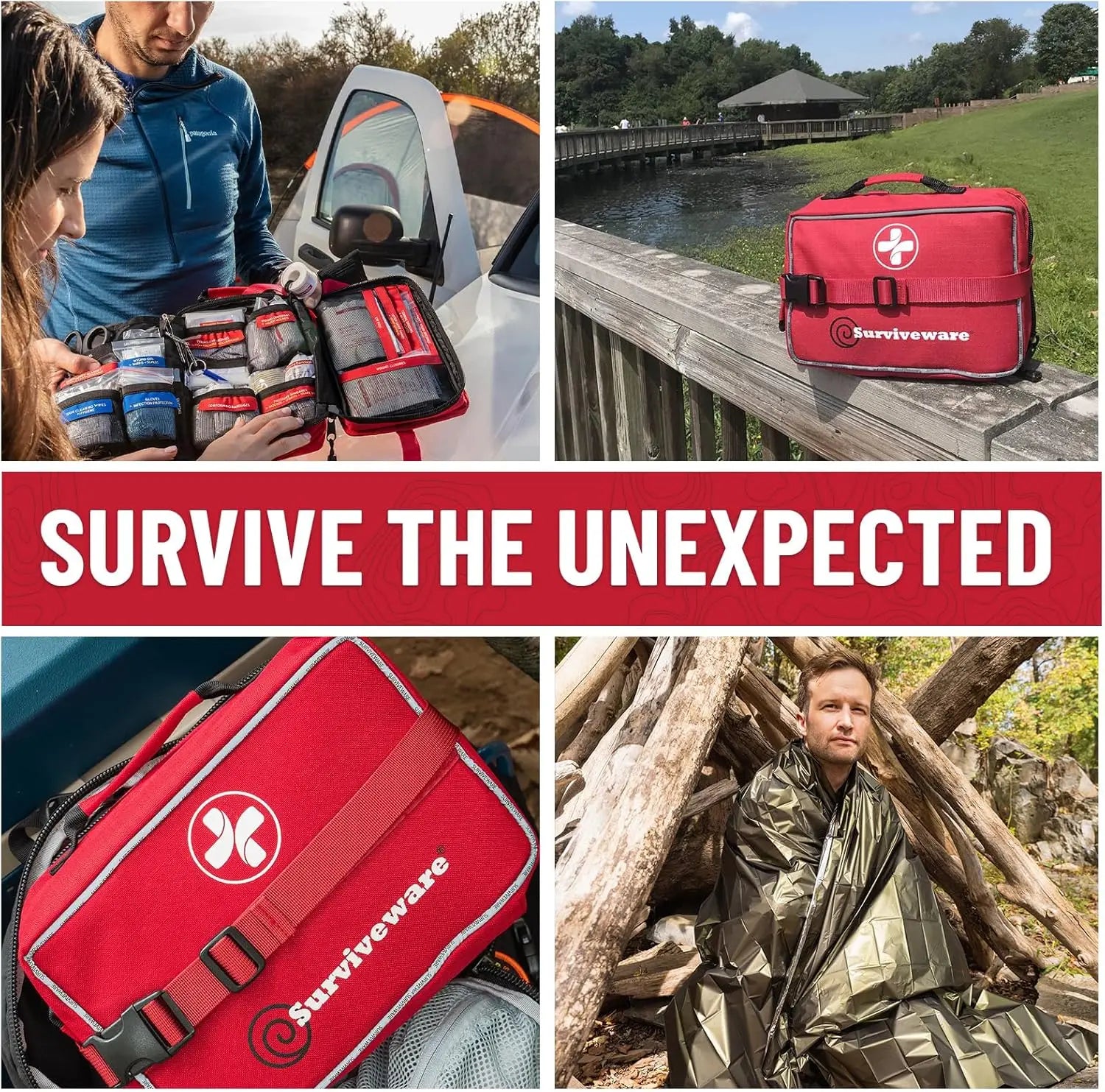 238-Piece Premium Survival First Aid Kit for Travel, Camping & Outdoor Emergencies - Comprehensive Medical Emergency Gear