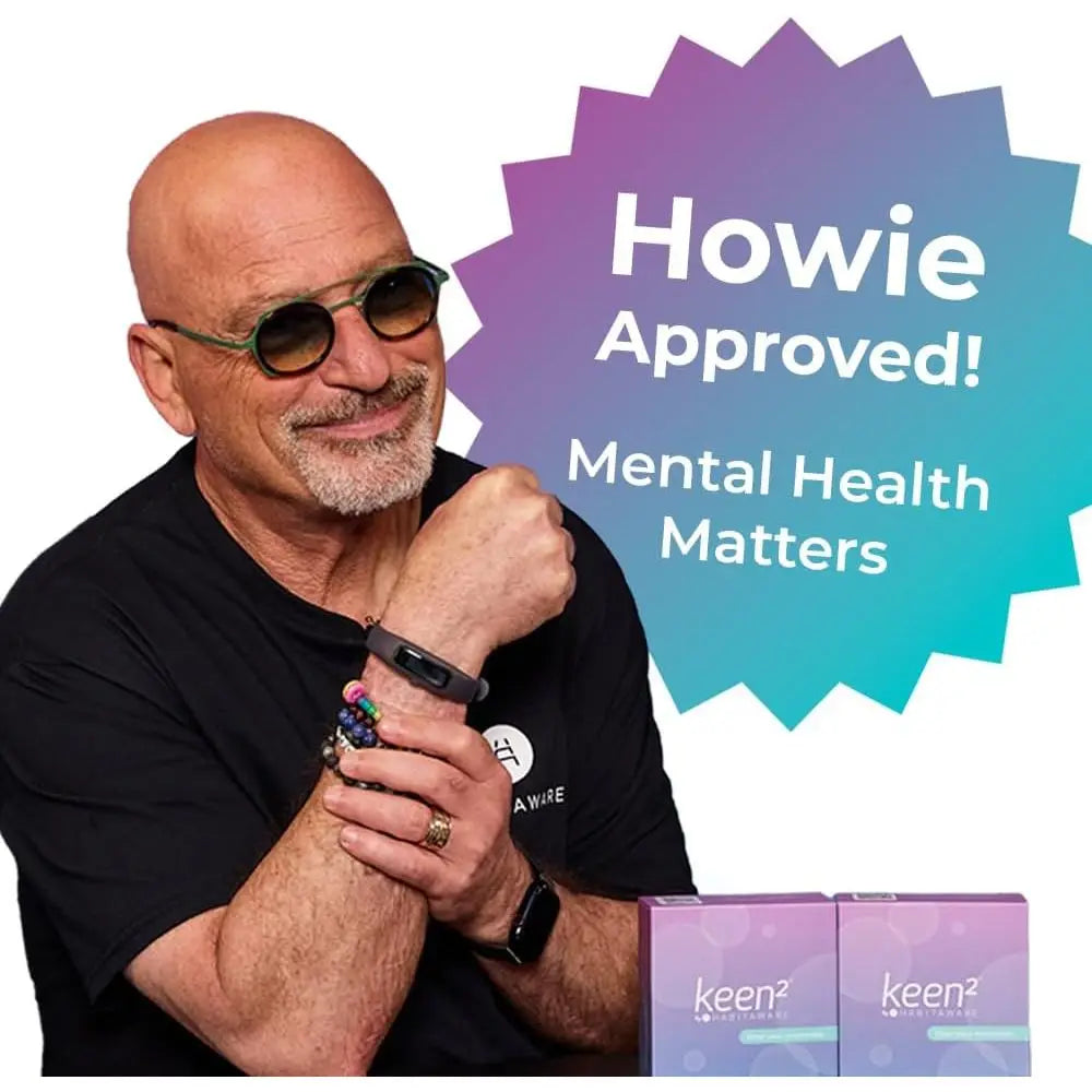 HabitAware Keen2 Bracelet – Awarenor Hair Pulling, Skin Picking & Nail Biting | Smart Habit Trainer or Trichotillomania & Dermat