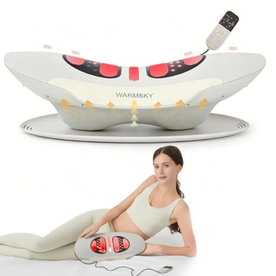 Smart Lower Back Massager with Soothing Warm Therapy and Air Traction Spinal Decompression Device for Sciatica Relief Lumbar Pr