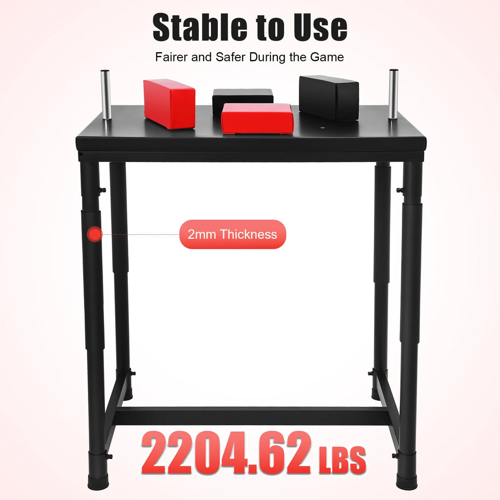Professional Arm Wrestling Table 2204lbs Capacity Standard Arm Wrestling Battle Table for Gym Home Competition Training