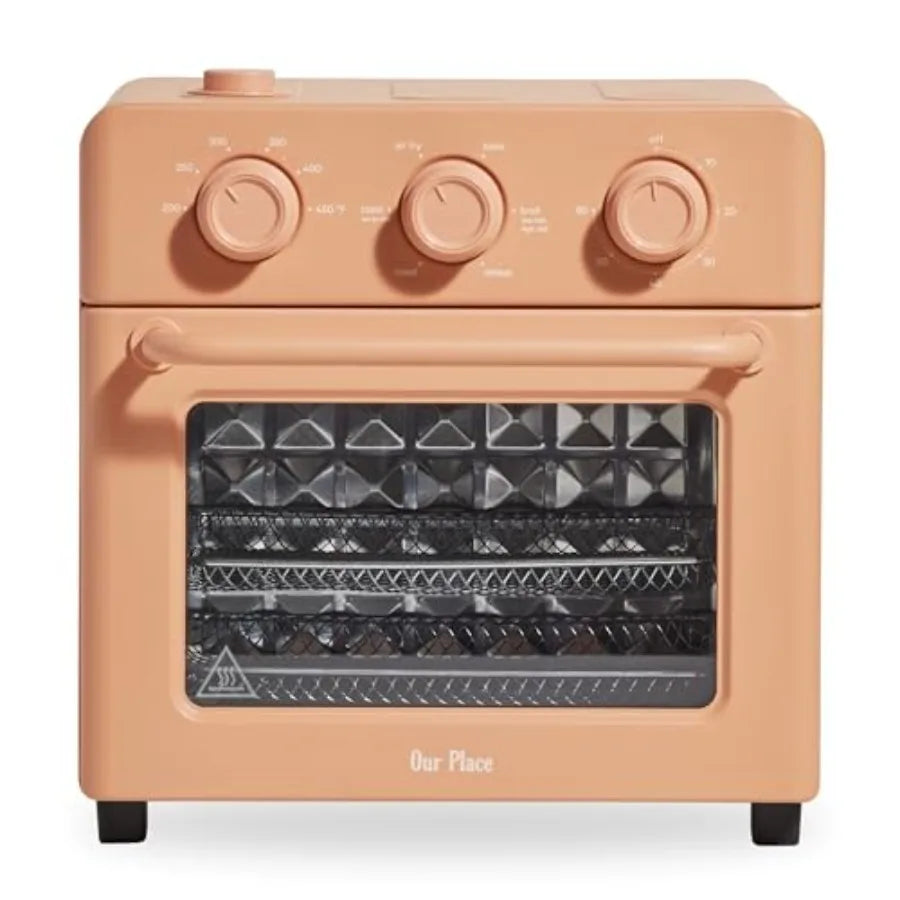 Wonder Oven 6-in-1 Stainless Steel Air Fryer Toaster Oven Combo with Basket Rack Pan Tray Compact 13 QT Countertop Ccity - Toas