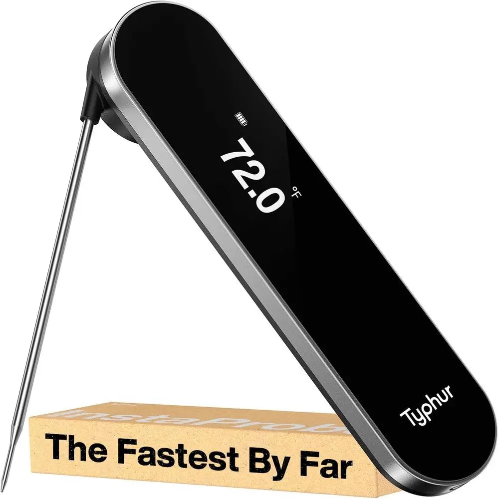 Digital Meat Thermometer with OLED Display, Waterproof for Grill, BBQ, Cooking, Smoker, Home Brewing