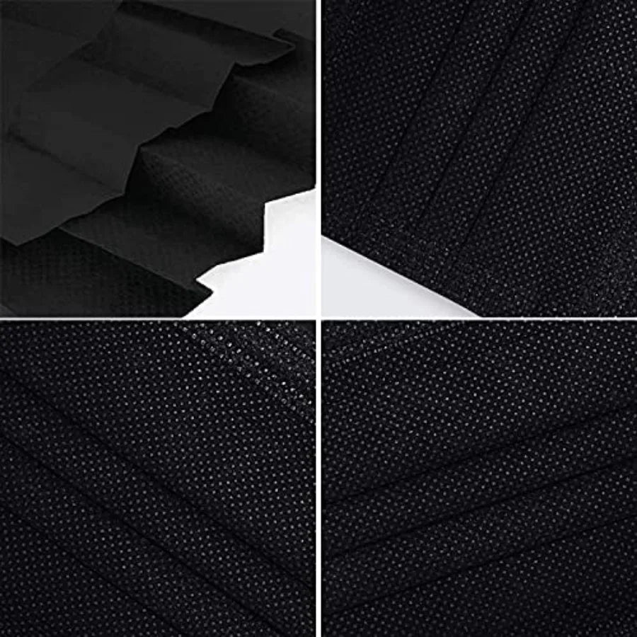 Bulk Black Face Masks 2000 PCS Non Woven Thick 3-Layer with Adjustable Earloop for Daily Use