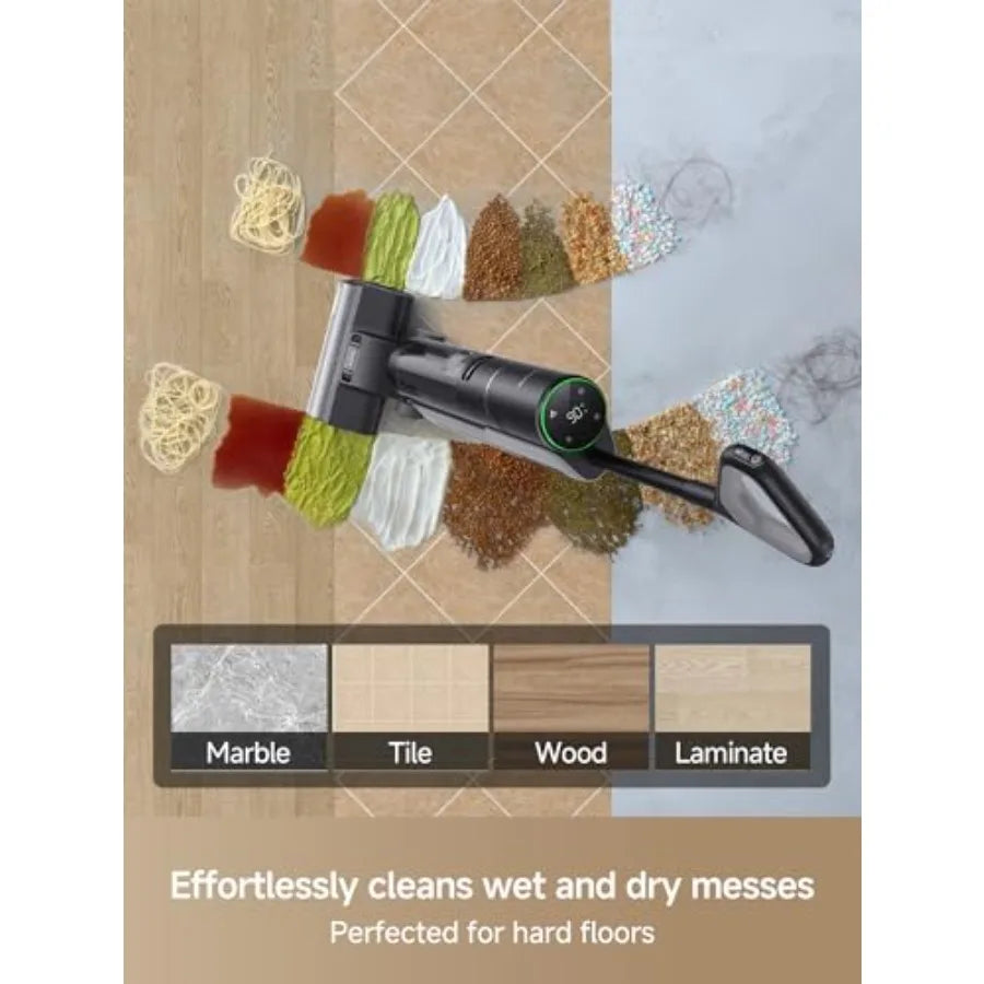 DREAME H12 PRO Vacuum Mop Wet Dry Vacuum Cleaner for Hard Floor Vacuum and Mop at The Same Time for Wet Dry Messes Auto Self-Cl