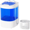 Compact 6.6lbs Capacity Single Tub Portable Washing Machine with Spin Cycle, Ideal for Home, Apartments, Outdoor, RV, Dorms - Bl