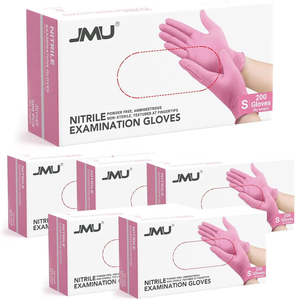 200 Nitrile Exam Gloves, 3.5Mil, Powder-Free Latex-Free Disposable Non-Sterile Protective Gloves, 1200/2000/4000 Count